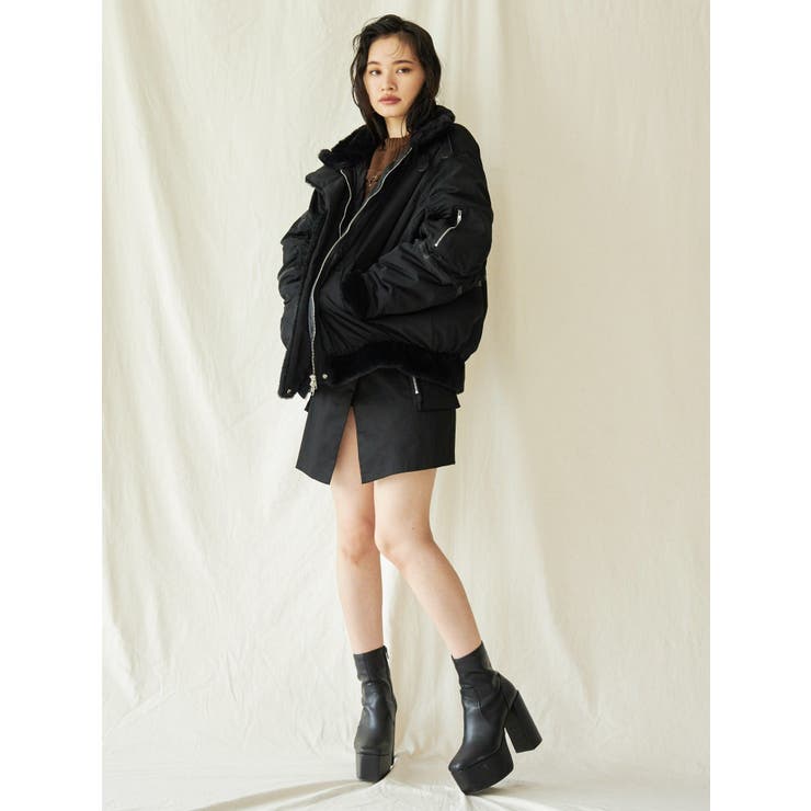 ベルテッドナイロンブルゾン[品番：MKSW0025249]｜EVRIS（エブリス）のレディースファッション通販｜SHOPLIST（ショップリスト）