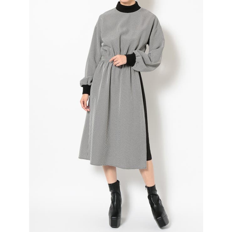 チェックレイヤードワンピース[品番：MKSW0026663]｜EVRIS（エブリス