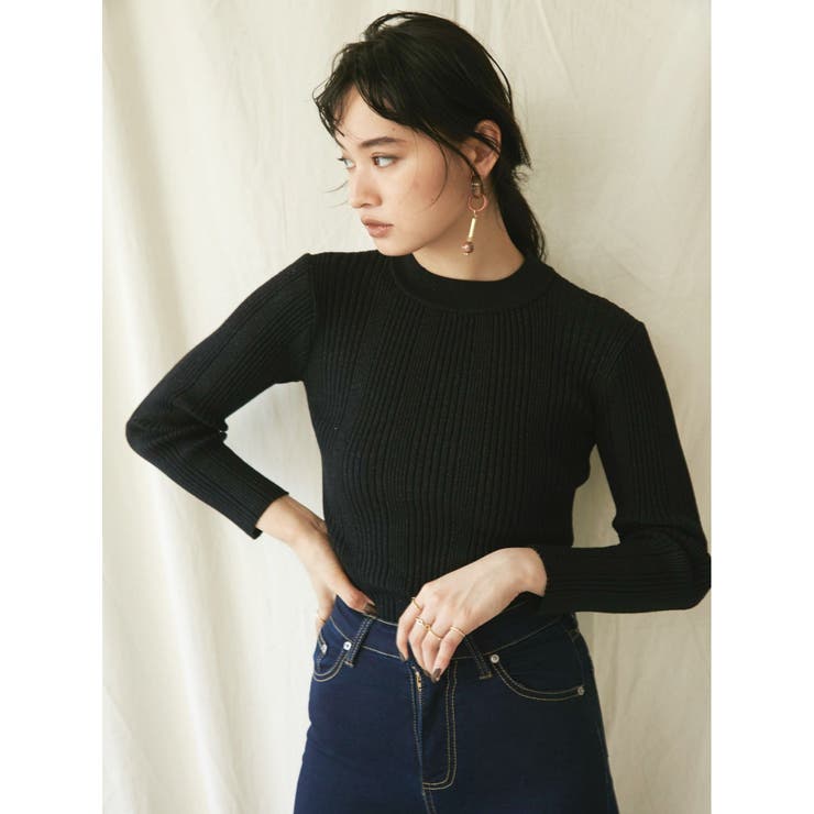 ラメ RIB ニットプルオーバー | EVRIS | 詳細画像2 