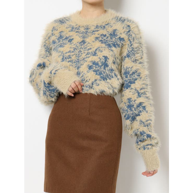 シャギージャガードニット[品番：MKSW0025744]｜EVRIS（エブリス）の  