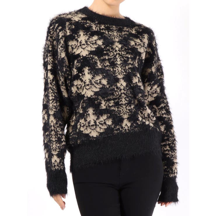 シャギージャガードニット[品番：MKSW0025744]｜EVRIS（エブリス）の  