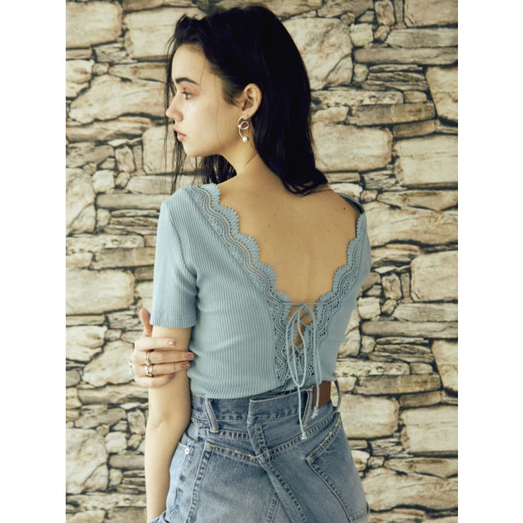 レーストリミングリブTOPS[品番：MKSW0029348]｜EVRIS（エブリス