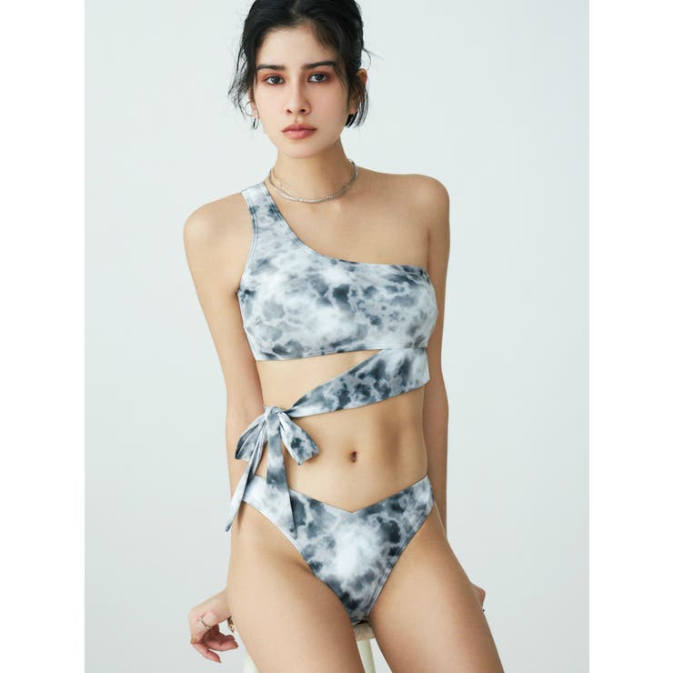 ONE SHOULDER RIBBON SWIM  WEAR[品番：MKSW0029551]｜EVRIS（エブリス）のレディースファッション通販｜SHOPLIST（ショップリスト）