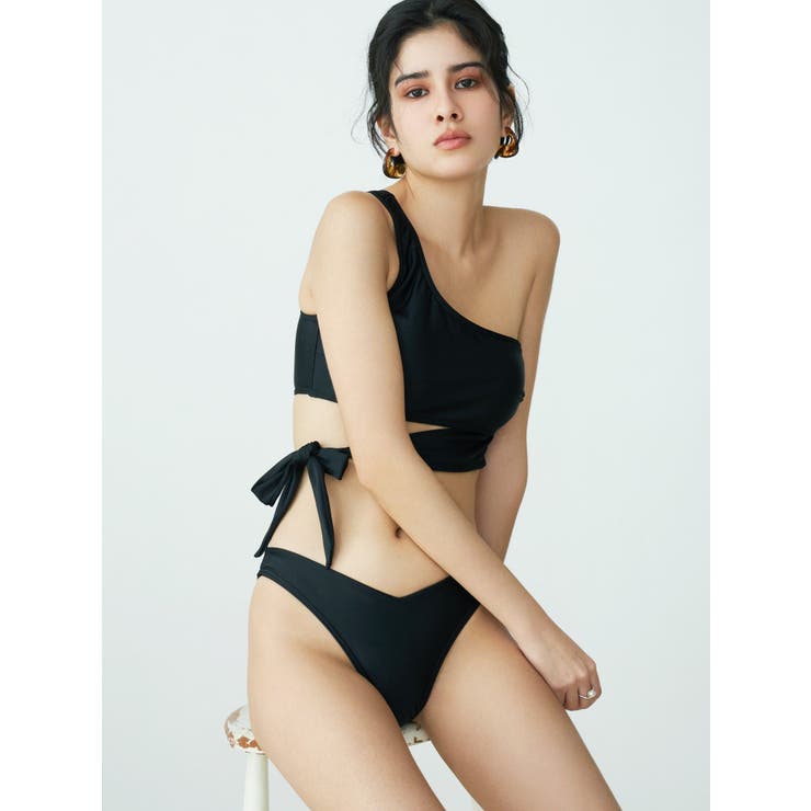 ONE SHOULDER RIBBON SWIM  WEAR[品番：MKSW0029551]｜EVRIS（エブリス）のレディースファッション通販｜SHOPLIST（ショップリスト）