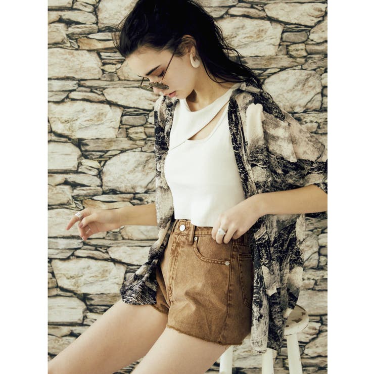 カッティングリブCROP TOPS[品番：MKSW0030031]｜EVRIS
