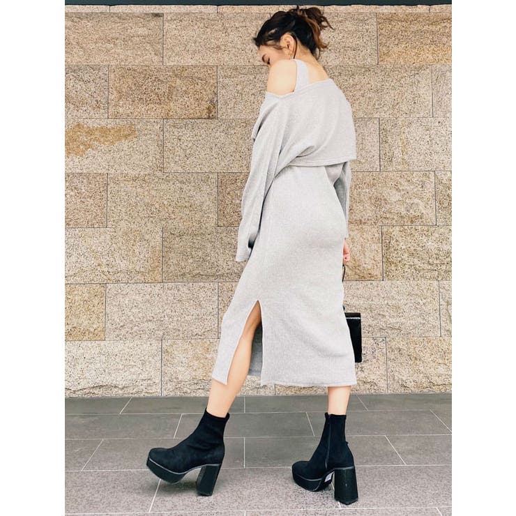 肌触りがいい 定価9900円 Evris レイヤードベロアワンピース 秋新作 エヴリス 即日発送 Coord Cajas Org Ar