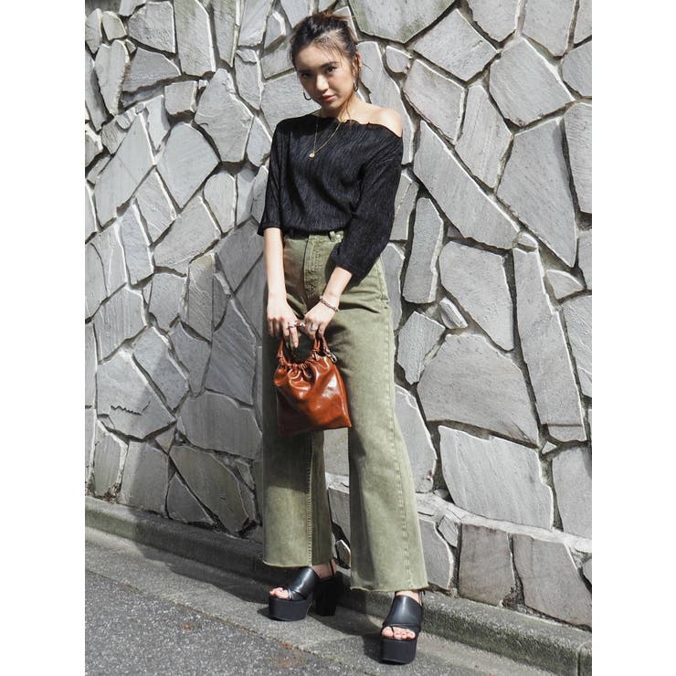 SIMPLEワイドデニムパンツ[品番：MKSW0031360]｜EVRIS（エブリス）の  