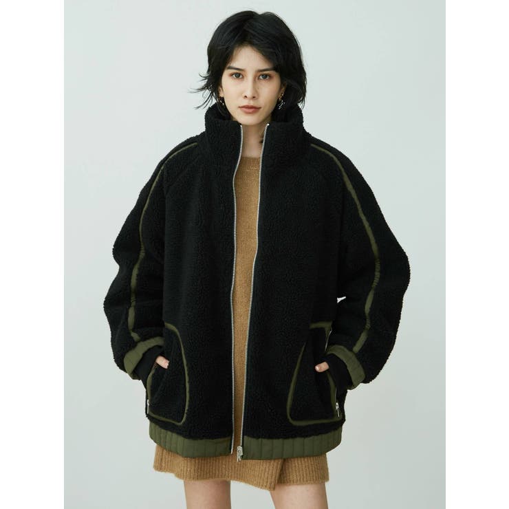 バイカラーリバーシブルボアブルゾン[品番：MKSW0034207]｜EVRIS