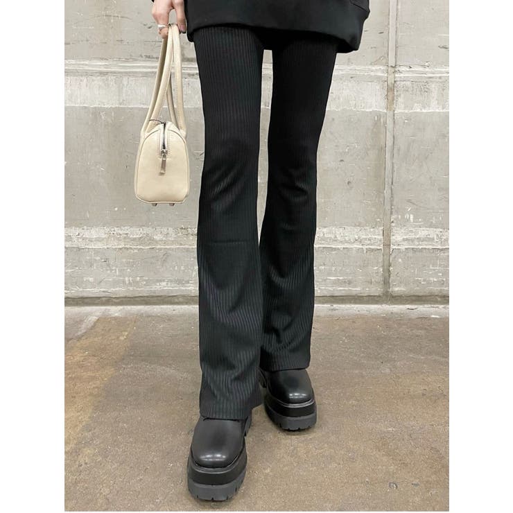 リブフレアレギンスパンツ | EVRIS | 詳細画像13 