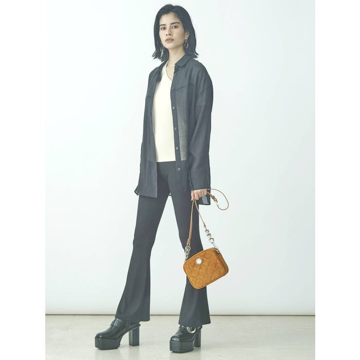 リブフレアレギンスパンツ | EVRIS | 詳細画像19 