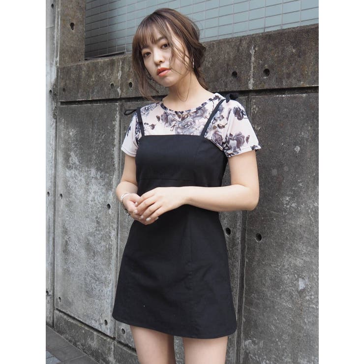 シアーフラワークロップドTOPS[品番：MKSW0036498]｜EVRIS