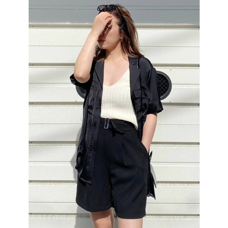 美品　evis donna エビス　オープンカラー　シャツ　半袖　1 スカル 在庫わずか／≪SALE≫透かし編みオープンカラーシャツ – HEART