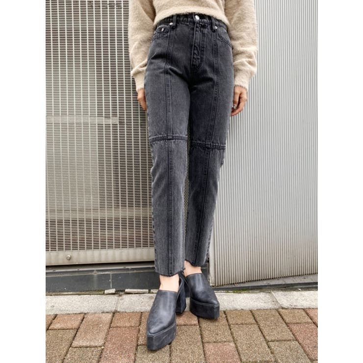 ブロッキングストレートデニムパンツ[品番：MKSW0038892]｜EVRIS