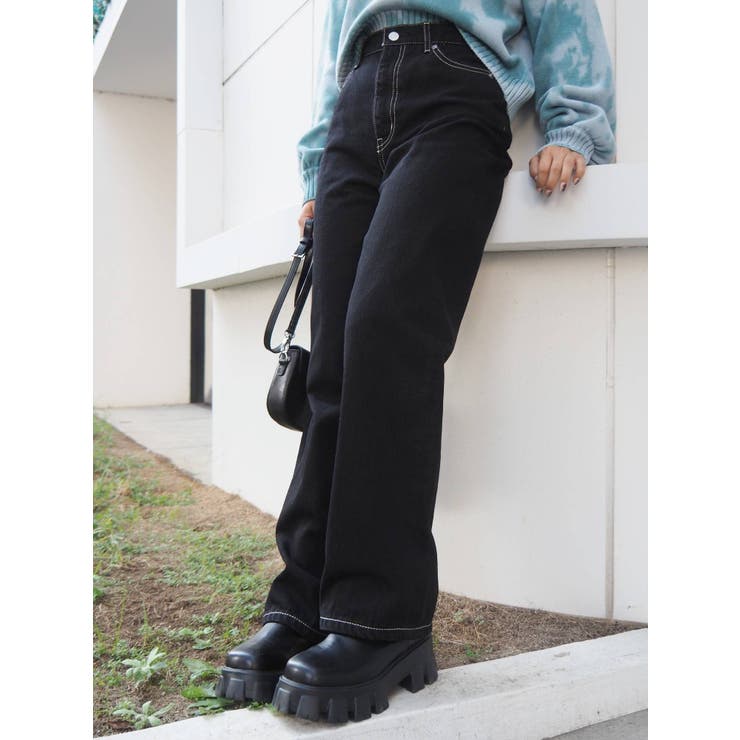ワンウォッシュワイドデニムパンツ[品番：MKSW0040259]｜EVRIS