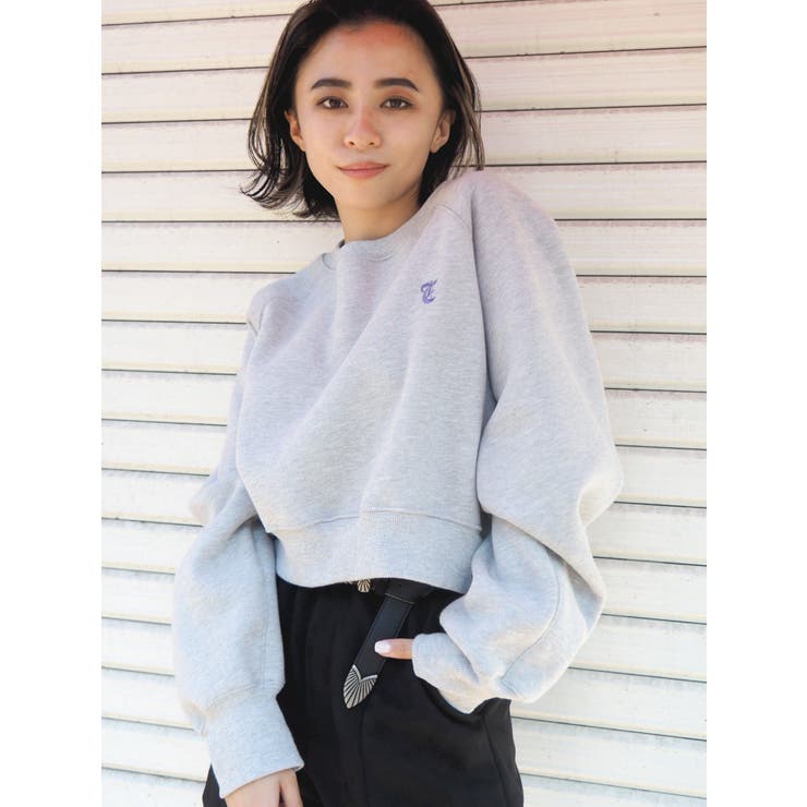 ショートスウェットTOPS[品番：MKSW0040264]｜EVRIS（エブリス