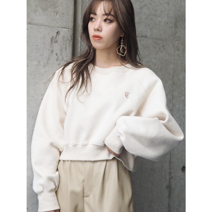 ショートスウェットTOPS[品番：MKSW0040264]｜EVRIS（エブリス