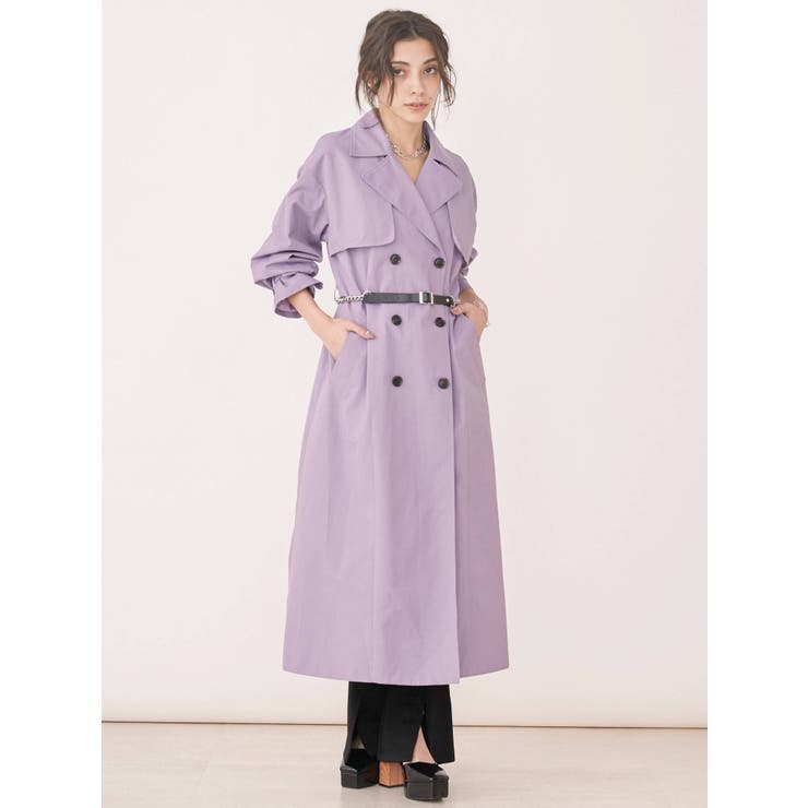 チェーンベルトトレンチコート【セットアップ着用可能】[品番