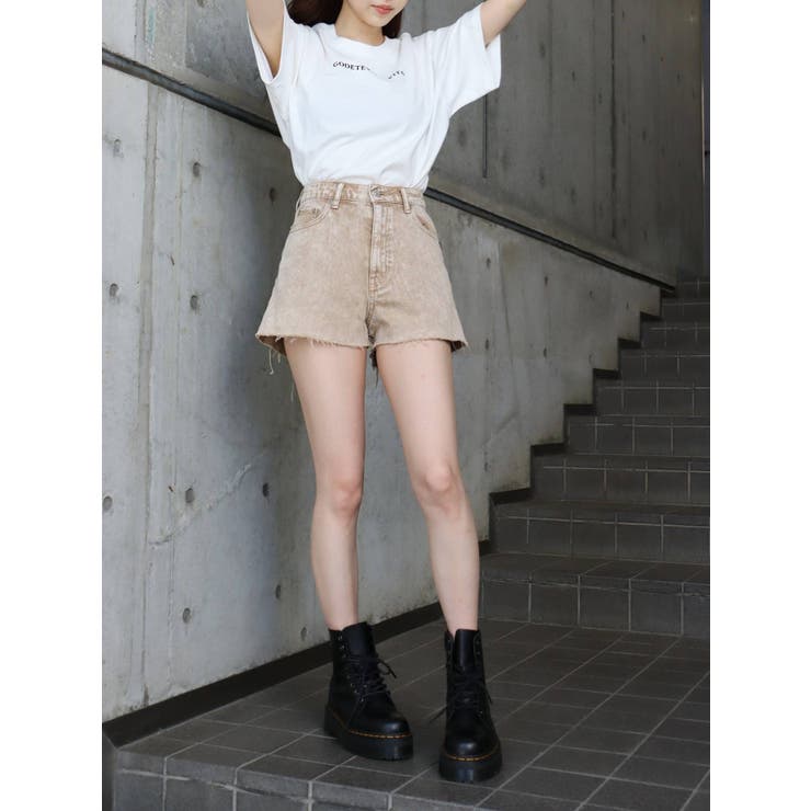 BASICデニムショートパンツ[品番：MKSW0044601]｜EVRIS