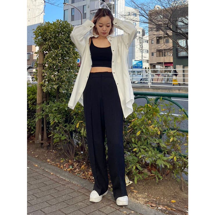 バックオープンリブキャミソール[品番：MKSW0044630]｜EVRIS