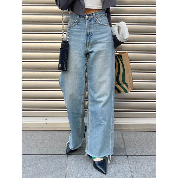 simple wide  デニムパンツ[品番：MKSW0046292]｜EVRIS（エブリス）のレディースファッション通販｜SHOPLIST（ショップリスト）