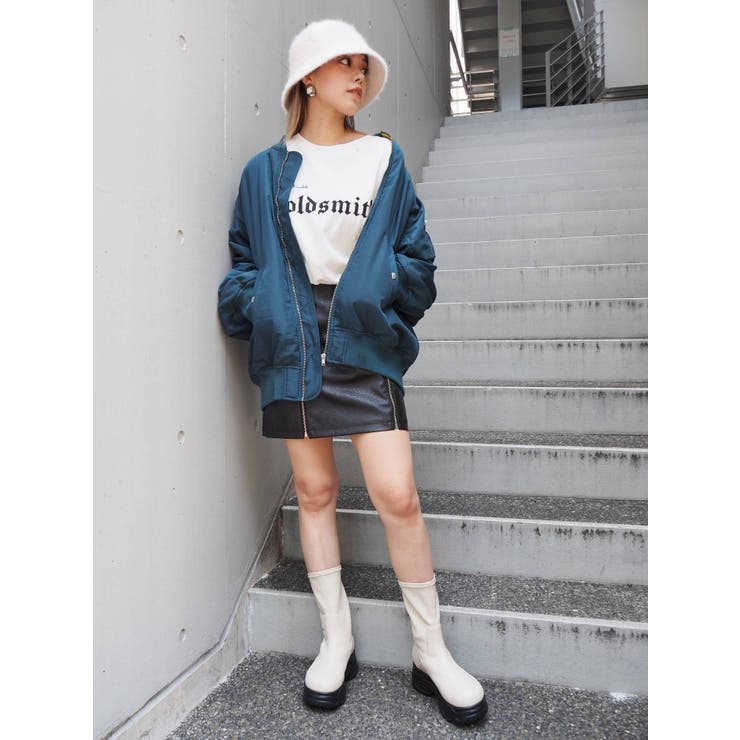 Kiema キーマ MA-1 ムラジュン Lサイズ　リバースウィーブ Kiema キーマ MA-1 ムラジュン Lサイズ リバースウィーブ