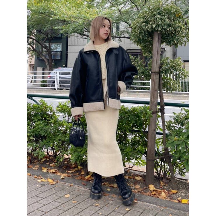 ロングスリットケーブルワンピース[品番：MKSW0048179]｜EVRIS