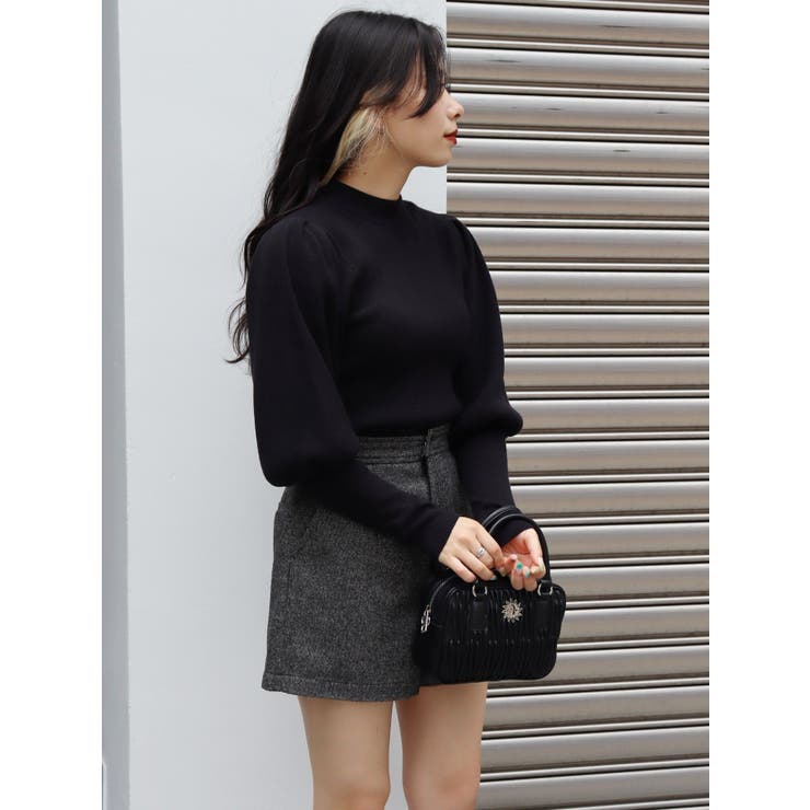 ツイードショートパンツ【セットアップ着用可能】[品番 ツイードショートパンツ【セットアップ着用可能】[品番