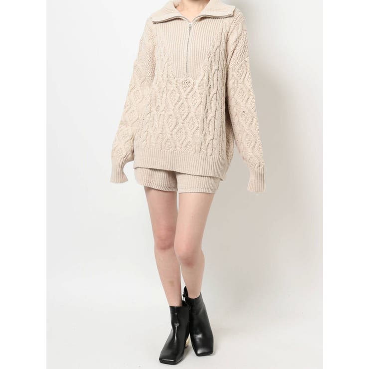 ニットショートパンツ【セットアップ着用可能】[品番