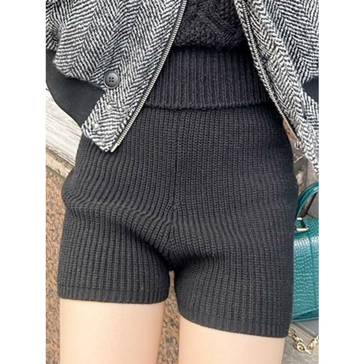 ニットショートパンツ【セットアップ着用可能】[品番