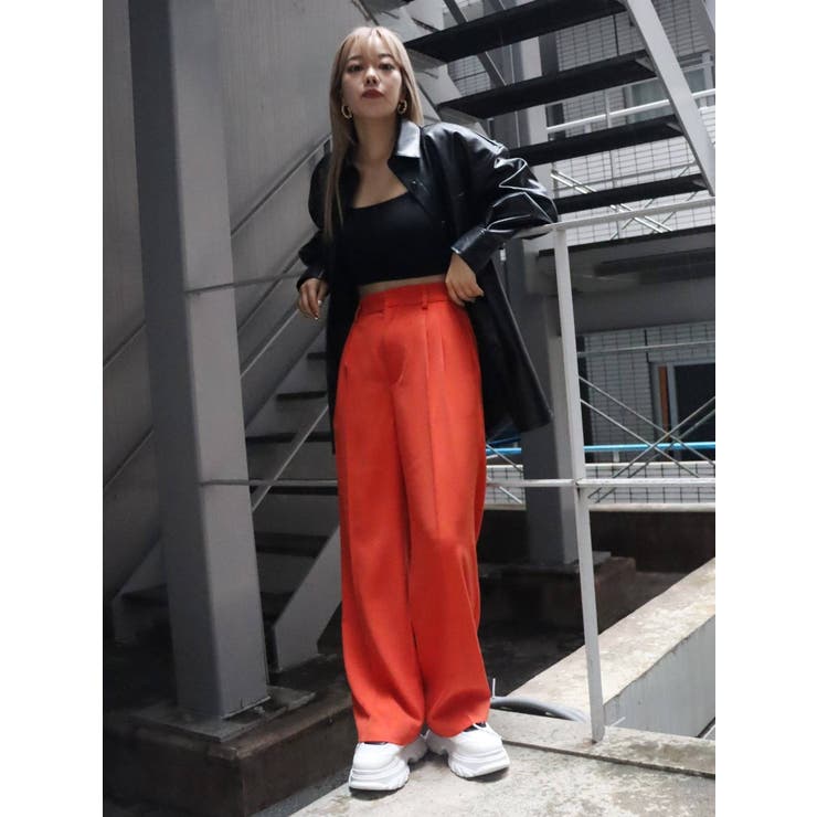 タックストレートカラーパンツ | EVRIS | 詳細画像10 