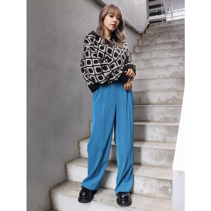 タックストレートカラーパンツ | EVRIS | 詳細画像11 