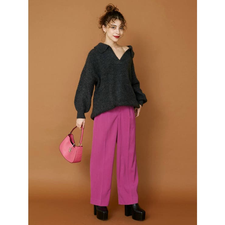 タックストレートカラーパンツ | EVRIS | 詳細画像13 