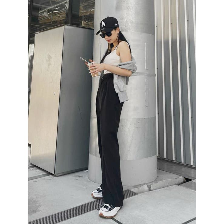 タックストレートカラーパンツ | EVRIS | 詳細画像2 