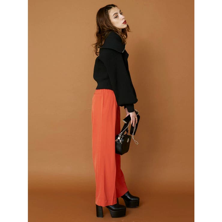 タックストレートカラーパンツ | EVRIS | 詳細画像21 