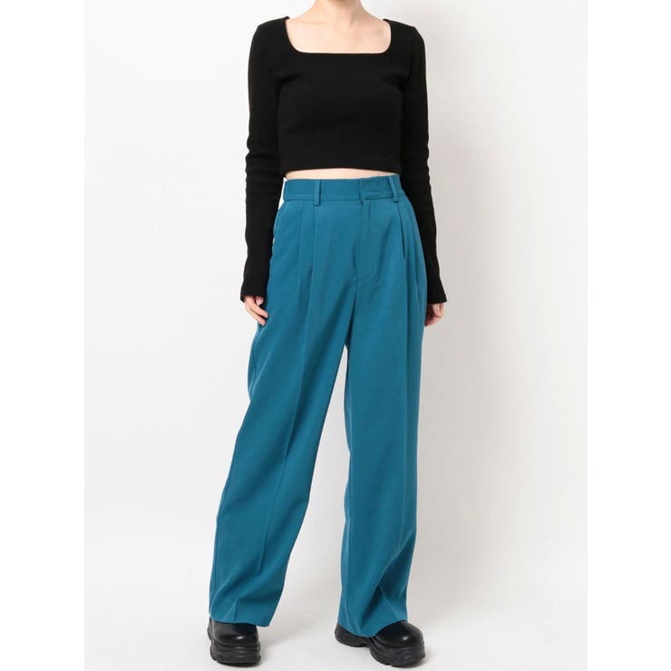 タックストレートカラーパンツ | EVRIS | 詳細画像47 