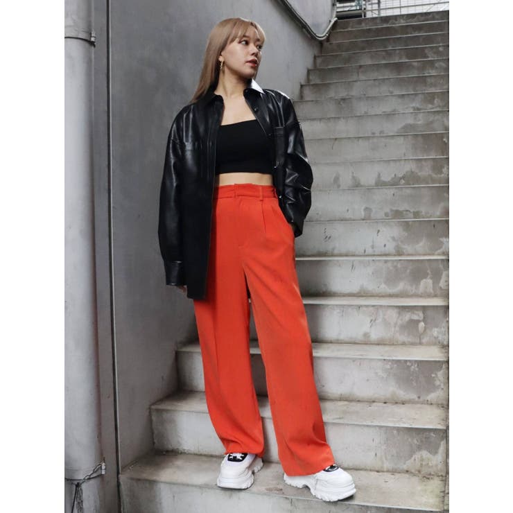 タックストレートカラーパンツ | EVRIS | 詳細画像7 