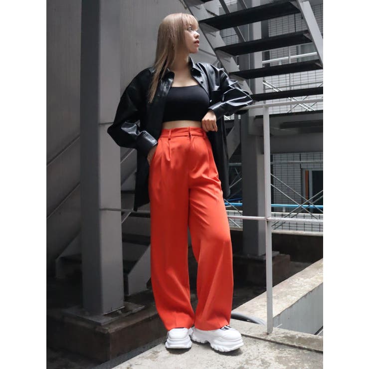 タックストレートカラーパンツ | EVRIS | 詳細画像8 