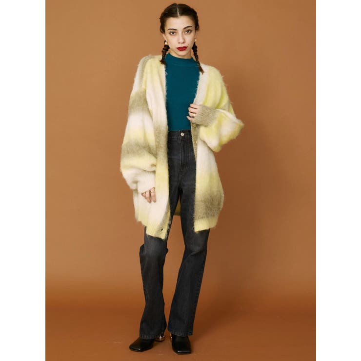 グラデーションニットカーディガン[品番：MKSW0046159]｜EVRIS