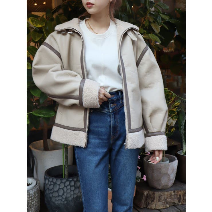 EVRIS オーバーサイズボアブルゾン オーバーサイズボアブルゾン[品番：MKSW0047452]｜EVRIS