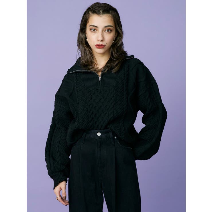 再入荷商品 タックワイドデニムパンツ[品番：MKSW0047837]｜EVRIS（エブリス パンツ