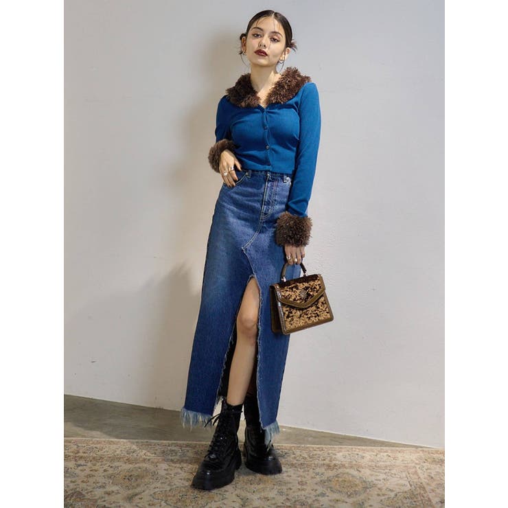 スリットロングデニムスカート | EVRIS | 詳細画像10 