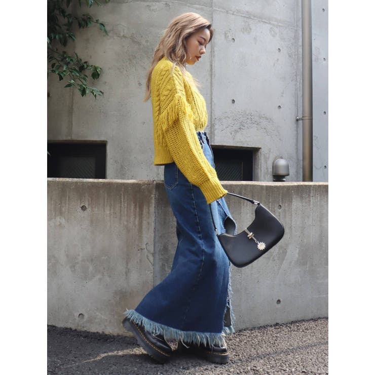 スリットロングデニムスカート | EVRIS | 詳細画像14 