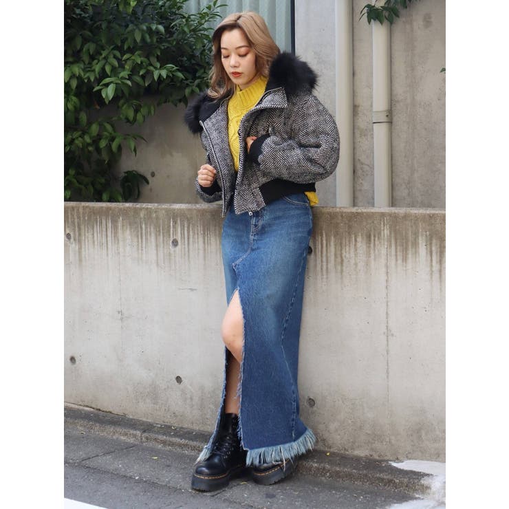 スリットロングデニムスカート | EVRIS | 詳細画像15 