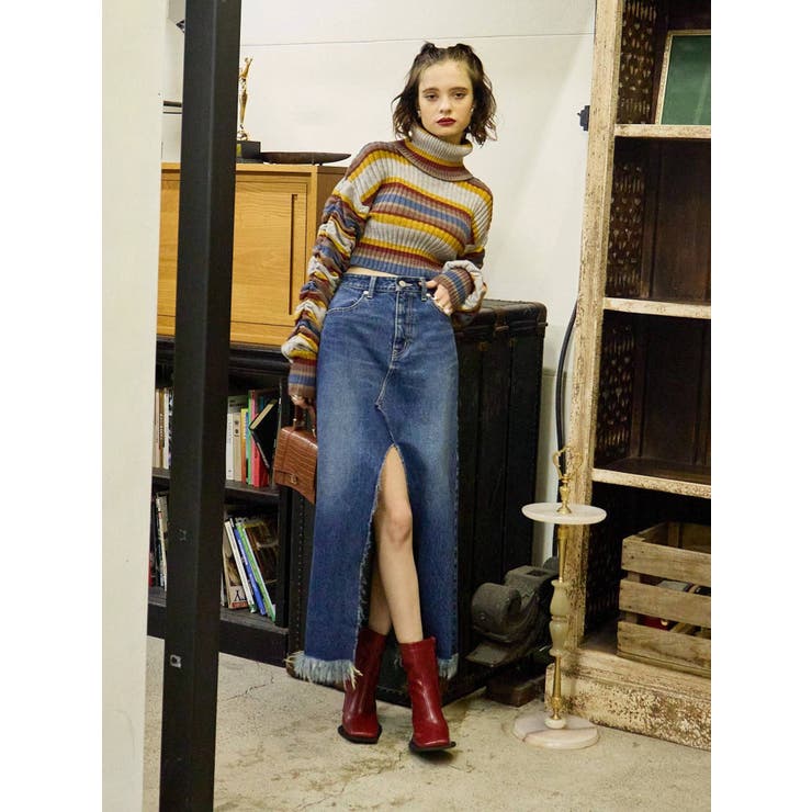 スリットロングデニムスカート | EVRIS | 詳細画像16 