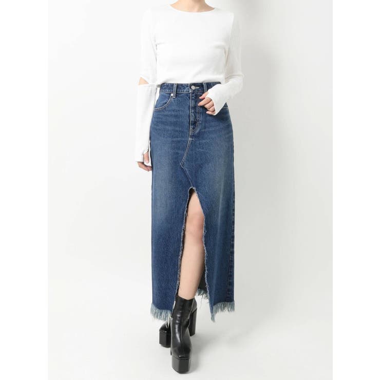 EVRIS デニムタイトスカート スリットロングデニムスカート[品番：MKSW0047462]｜EVRIS