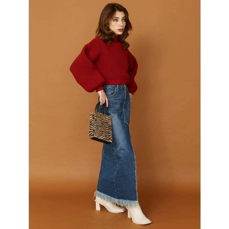 スリットロングデニムスカート | EVRIS | 詳細画像4 