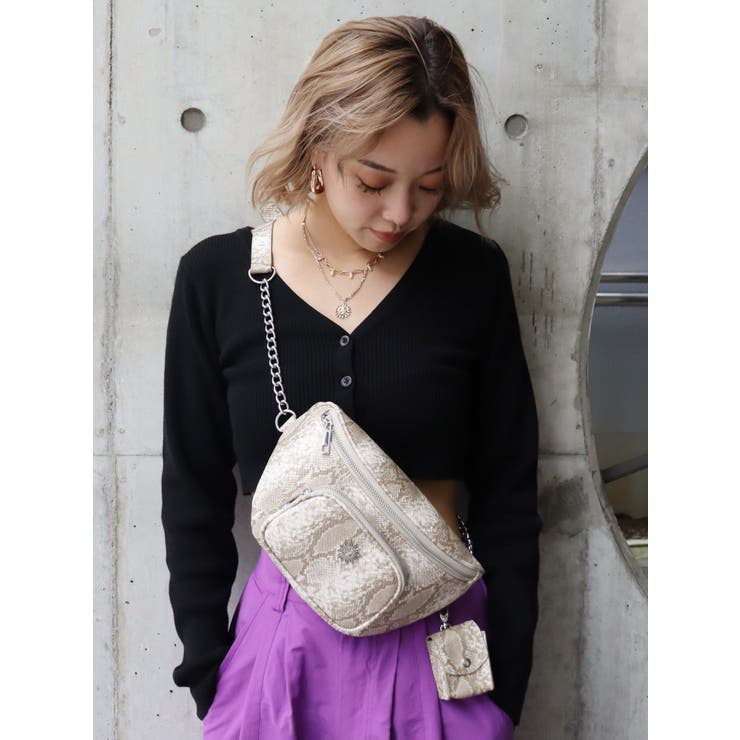 チェーンベルトボディーBAG[品番：MKSW0048544]｜EVRIS（エブリス）のレディースファッション通販｜SHOPLIST（ショップリスト）