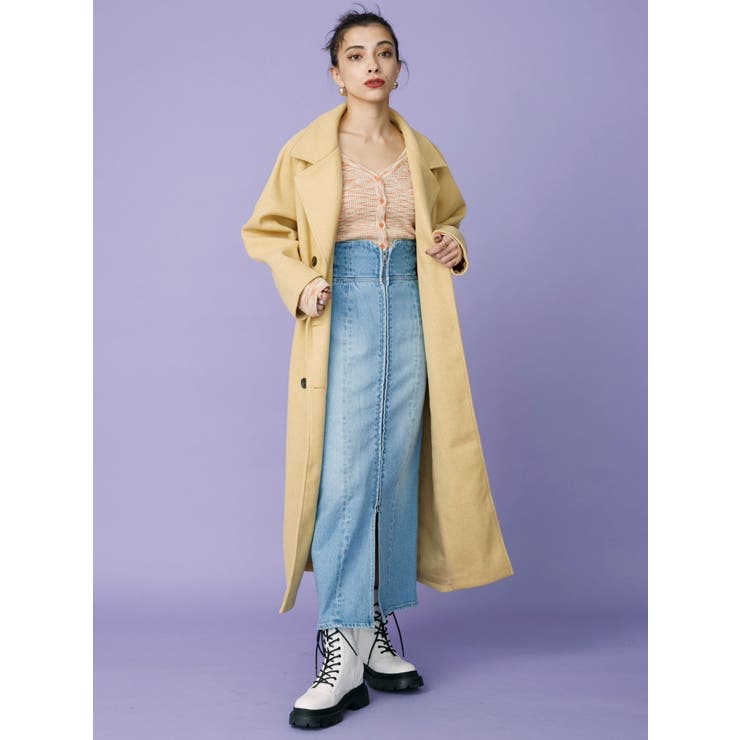 フロントジップデニムミディスカート | EVRIS | 詳細画像5 