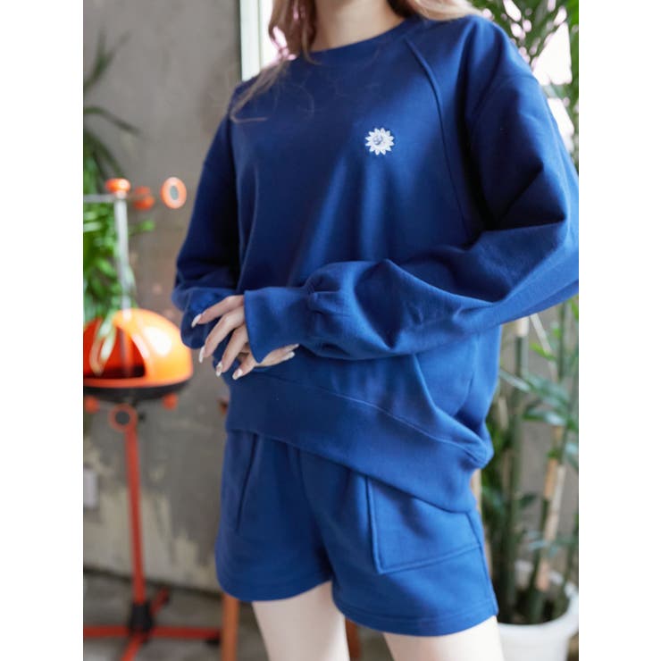 SUNNYラグランスウェットセットアップ[品番:MKSW0049584 SUNNYラグランスウェットセットアップ[品番:MKSW0049584