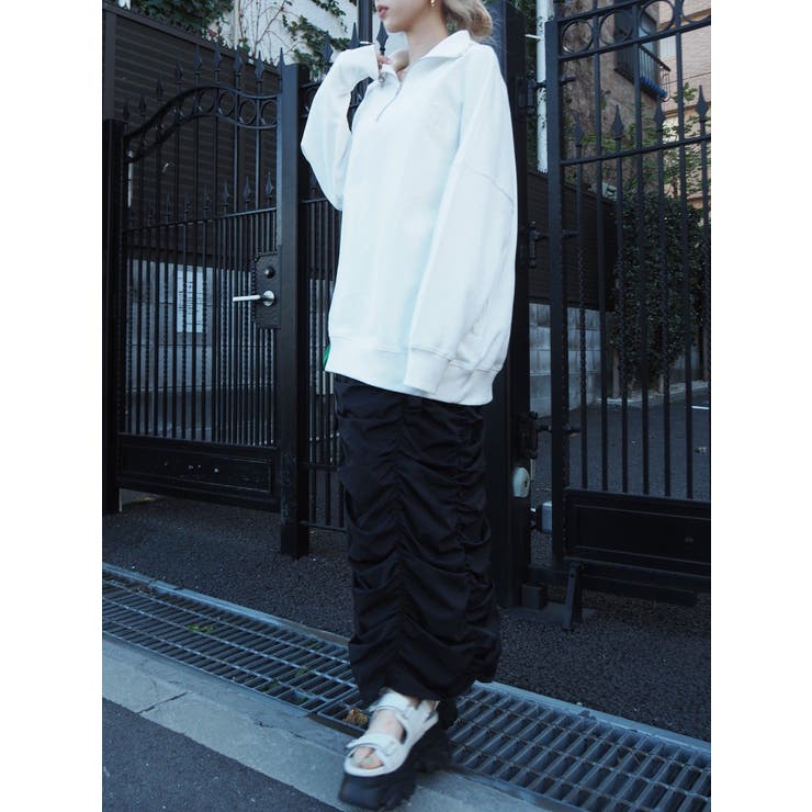 WEB限定】ハーフジップスウェットトップス[品番：MKSW0049186]｜EVRIS